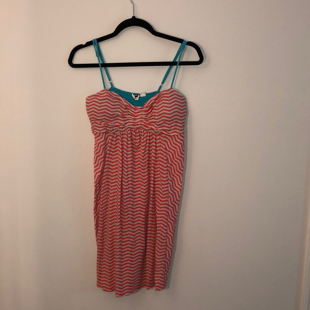 Roxy pink striped dress